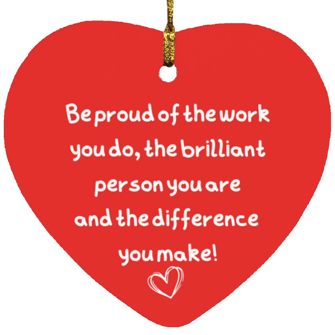 Christmas Ornament - Kind words for a difference maker