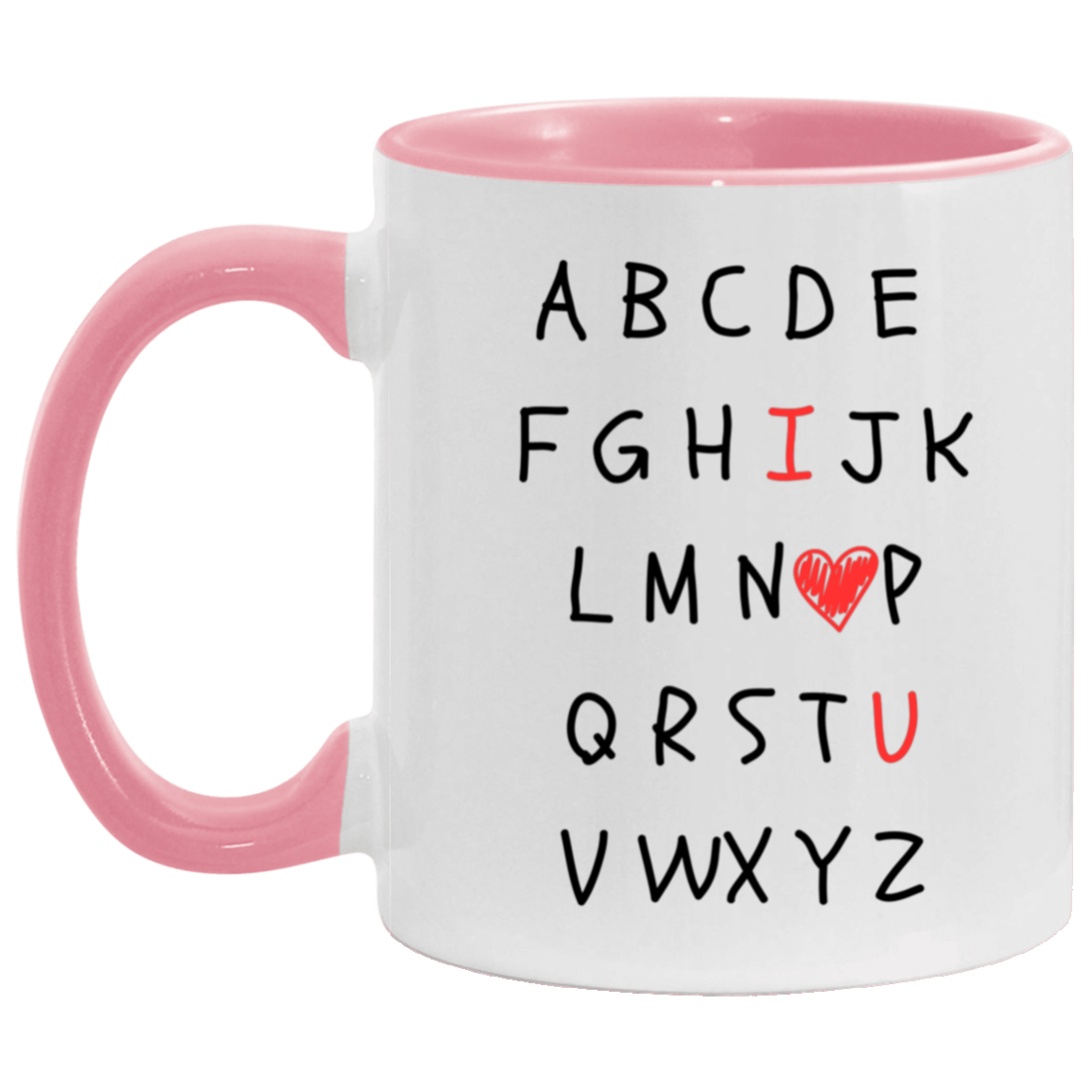 ALPHABET I LOVE YOU MUG - GREAT GIFT FOR TEACHERS OR OTHER LOVED ONES