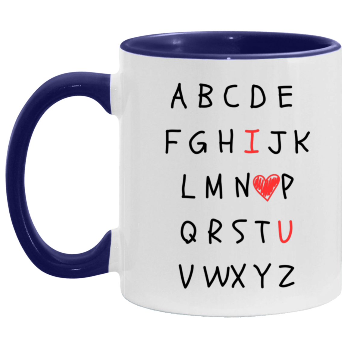 ALPHABET I LOVE YOU MUG - GREAT GIFT FOR TEACHERS OR OTHER LOVED ONES