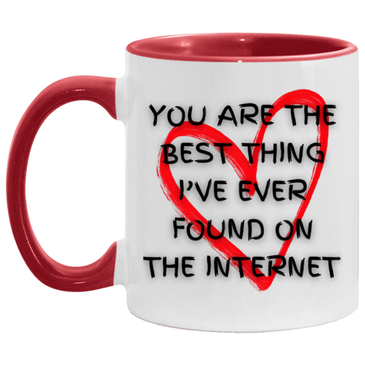 BEST THING EVER ON INTERNET COFFEE MUG - VALENTINES OR ANNIVERSARY GIFT - FUNNY INTERNET