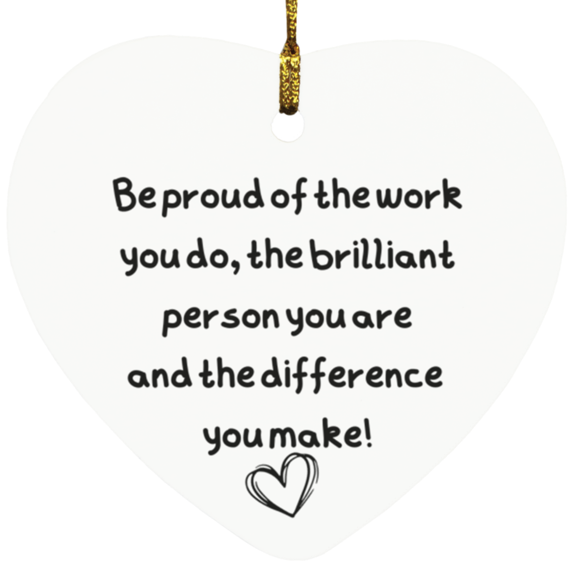 Christmas Ornament - Kind words for a difference maker