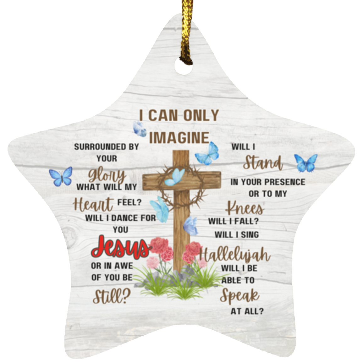 Christmas Ornament - Imagine Jesus