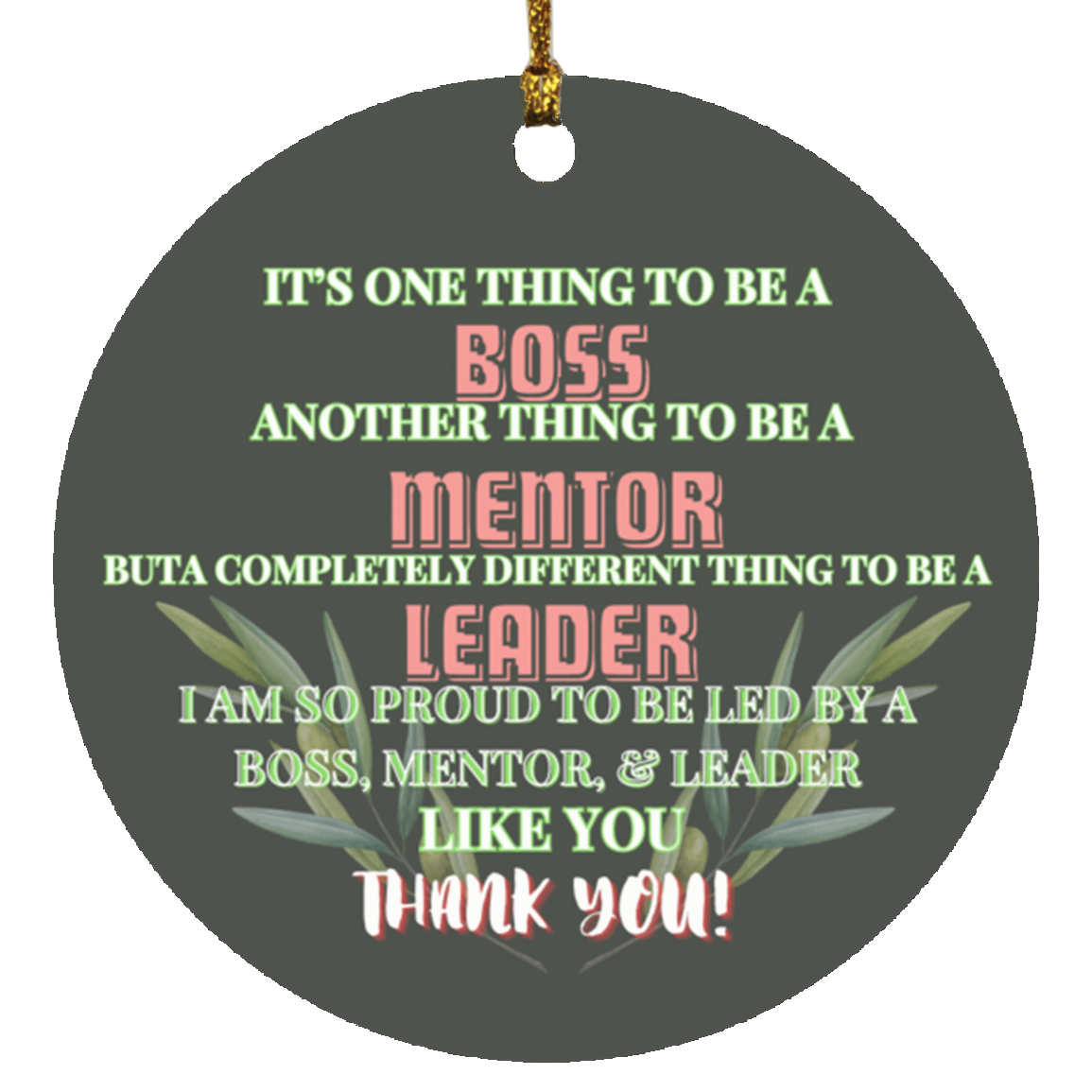 Christmas Ornament - For a Mentor