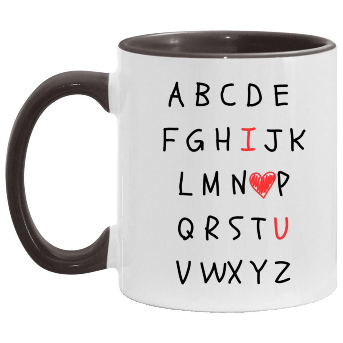 ALPHABET I LOVE YOU MUG - GREAT GIFT FOR TEACHERS OR OTHER LOVED ONES