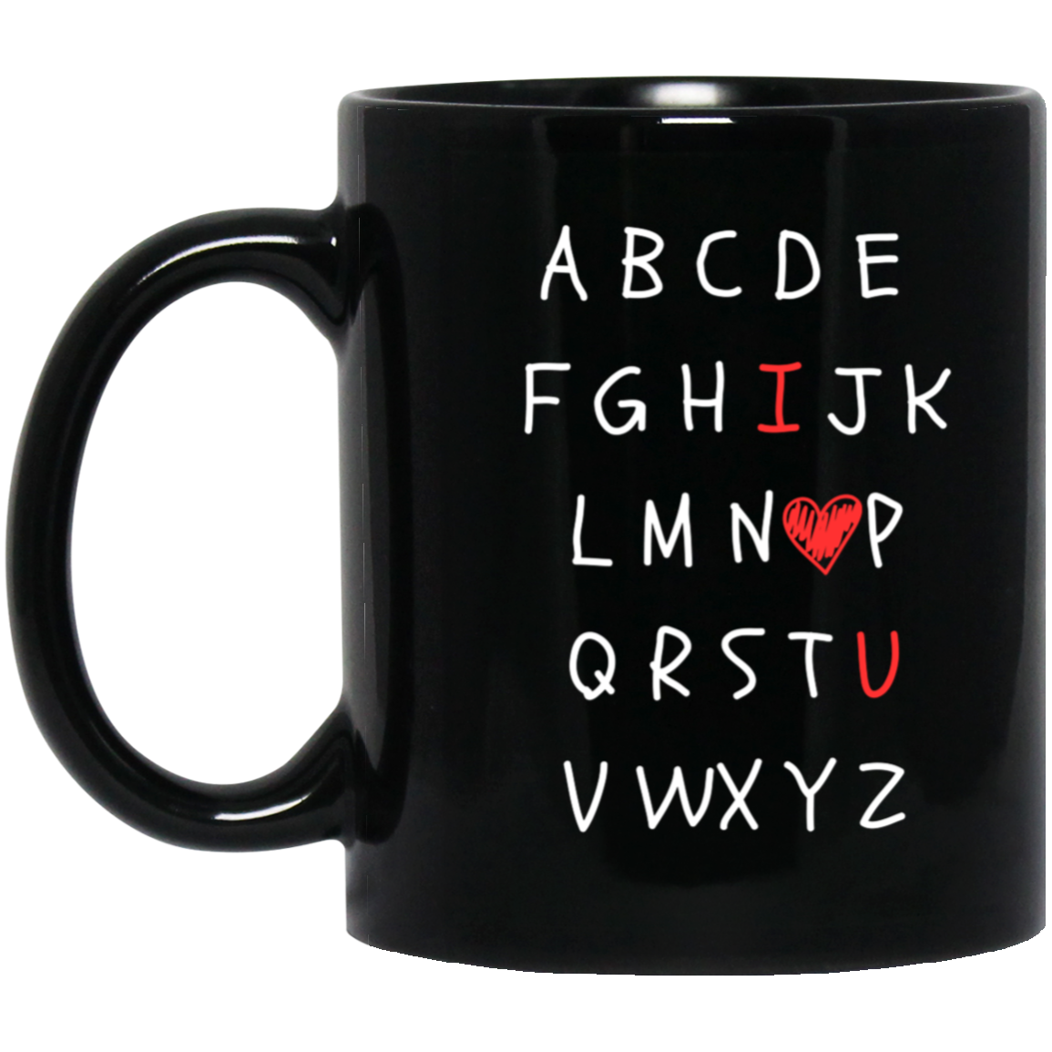 ALPHABET I LOVE YOU MUG - GREAT GIFT FOR TEACHERS OR OTHER LOVED ONES