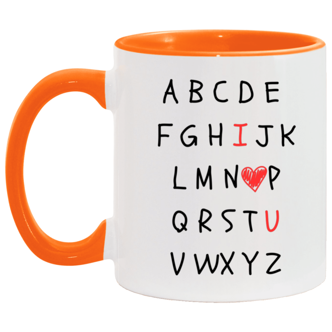 ALPHABET I LOVE YOU MUG - GREAT GIFT FOR TEACHERS OR OTHER LOVED ONES