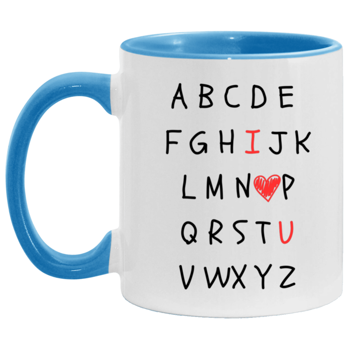 ALPHABET I LOVE YOU MUG - GREAT GIFT FOR TEACHERS OR OTHER LOVED ONES