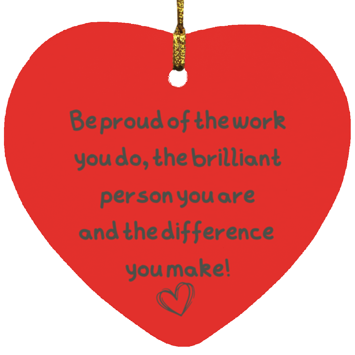 Christmas Ornament - Kind words for a difference maker