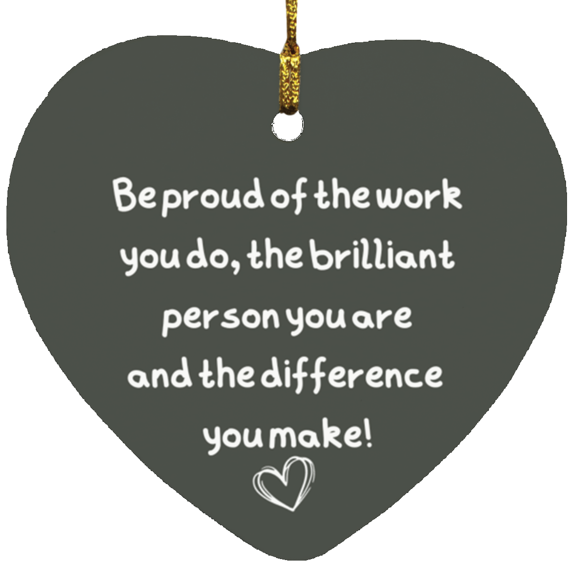 Christmas Ornament - Kind words for a difference maker