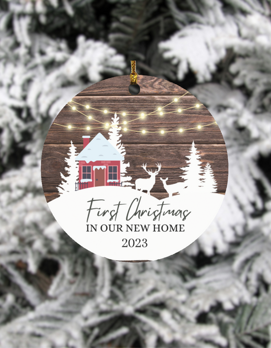 Christmas Ornament - First Christmas in New Home 2023