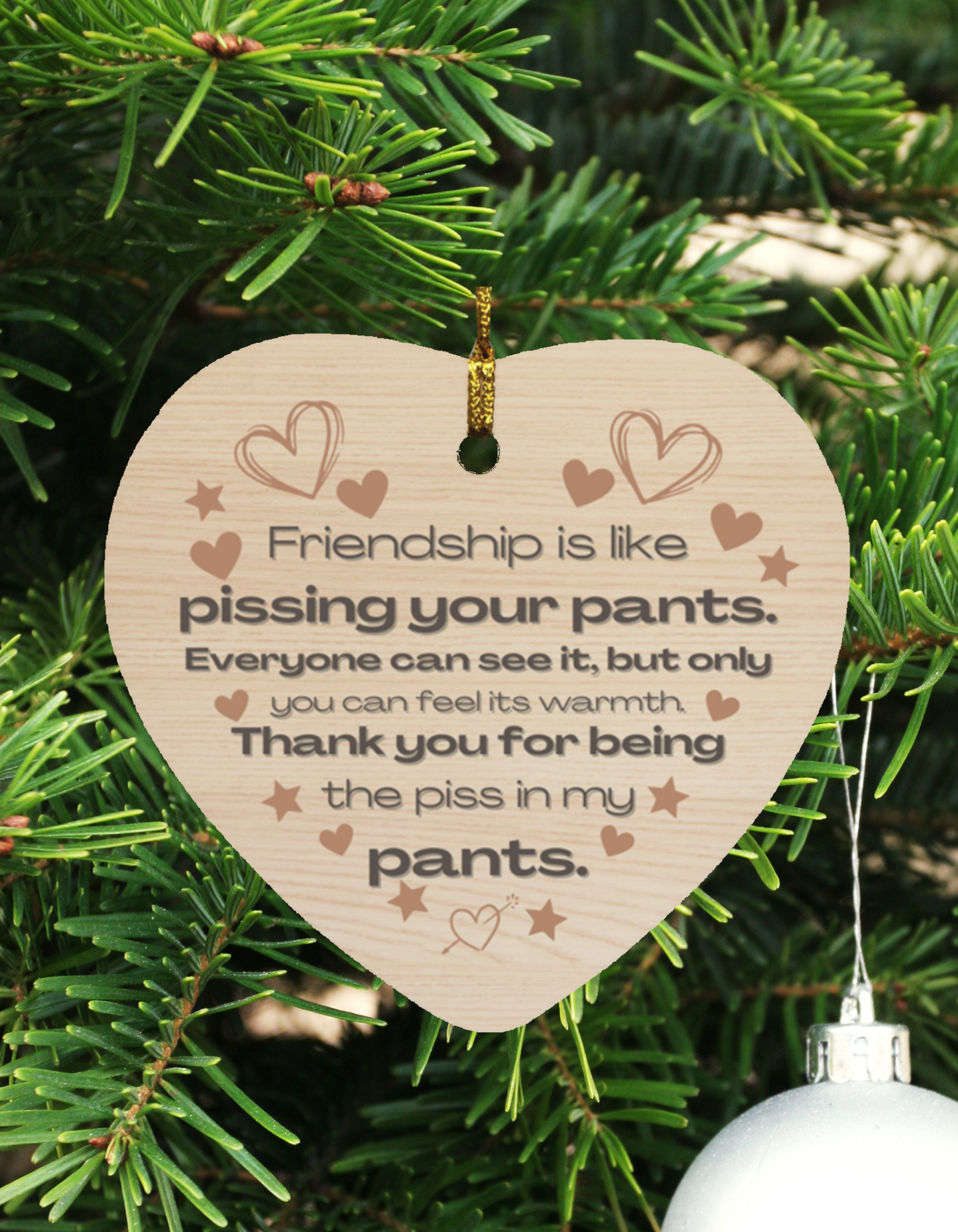 Christmas Ornament - Friendship Funny