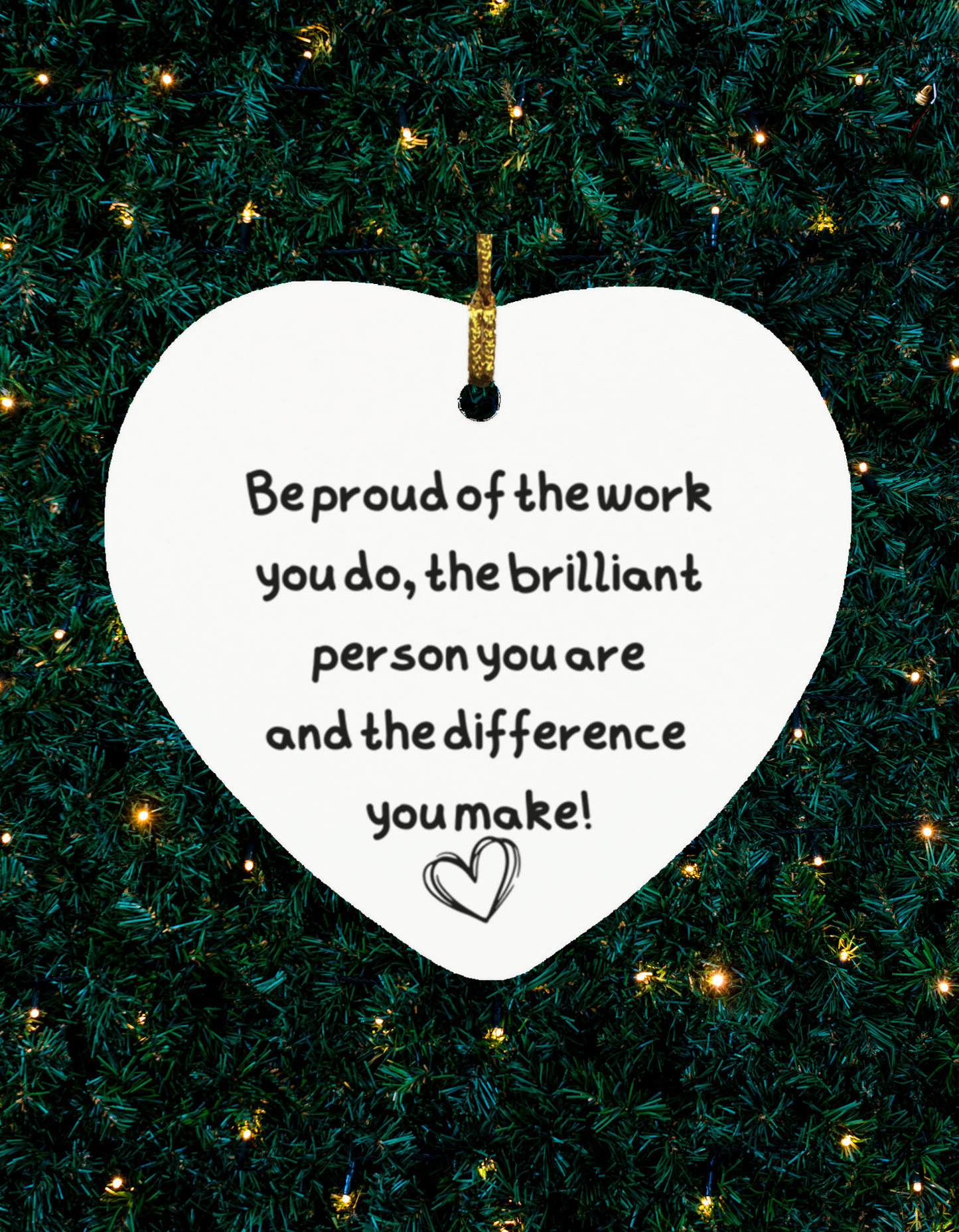 Christmas Ornament - Kind words for a difference maker