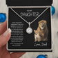To My Daughter Eternal Hope Lion Necklace from Dad - Valentines, Birthday, Mothers day, Graduation, new job Gift