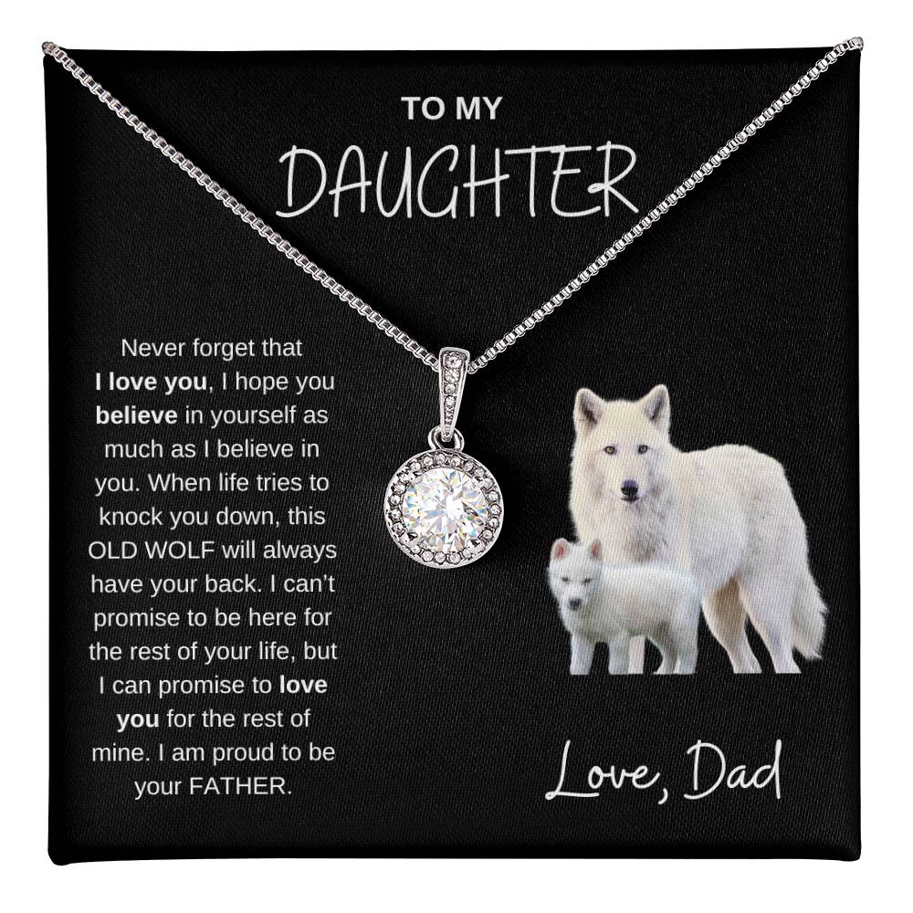 To My Daughter Eternal Hope Necklace - Valentines, Birthday, Graduation, Special Event Gift