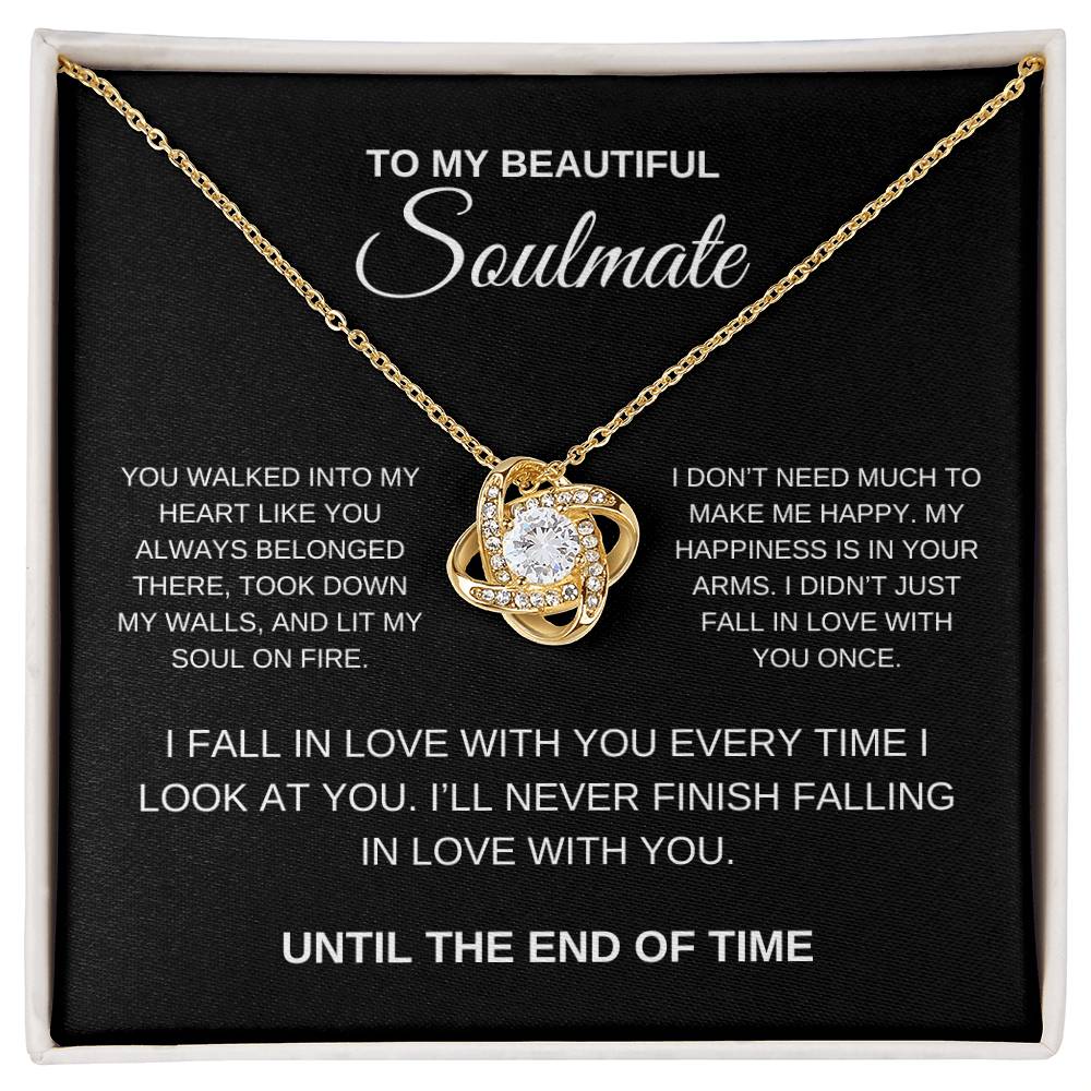 To Soulmate Necklace - Valentines Day, Anniversary, Birthday, Mothers Day Gift