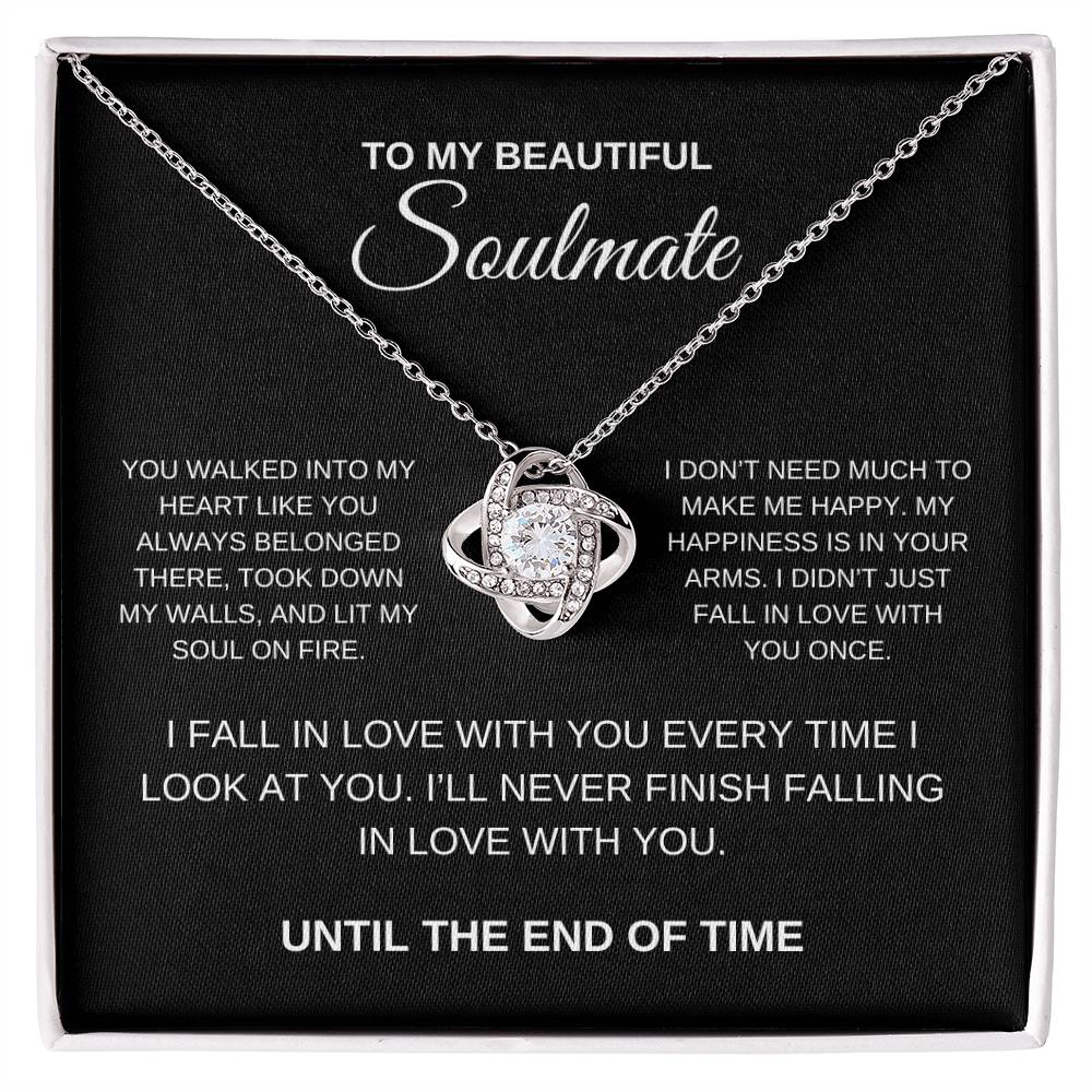 To Soulmate Necklace - Valentines Day, Anniversary, Birthday, Mothers Day Gift