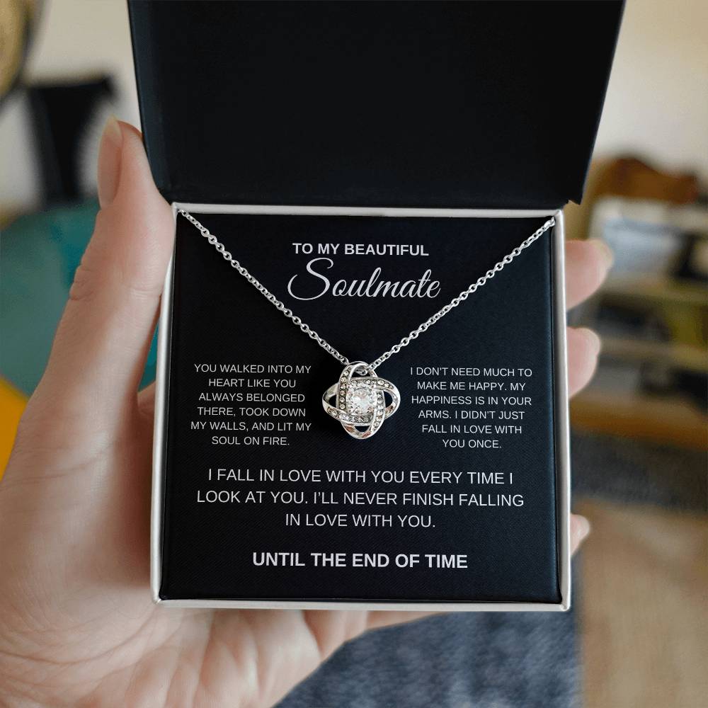 To Soulmate Necklace - Valentines Day, Anniversary, Birthday, Mothers Day Gift