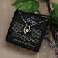 To My Wife Forever Love Necklace - Valentines Day, Mothers Day, Birthday, Anniversary Gift