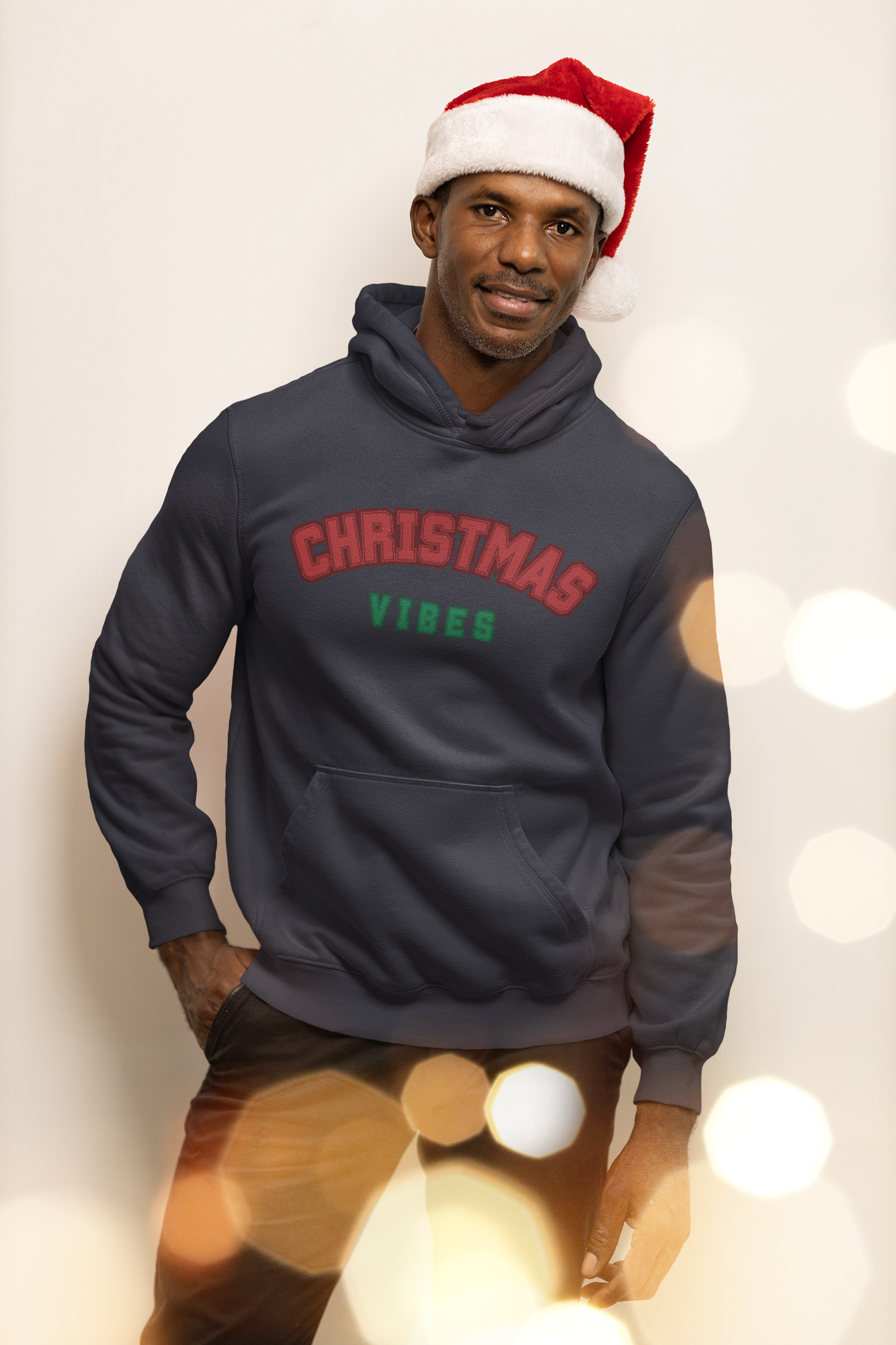 CHRISTMAS VIBES / UNISEX SOFT HOODIE AND CREWNECK PULLOVER SWEATSHIRT